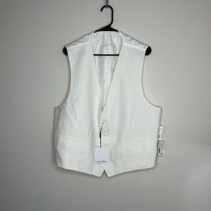 Calvin Klein Linen Off White Vest